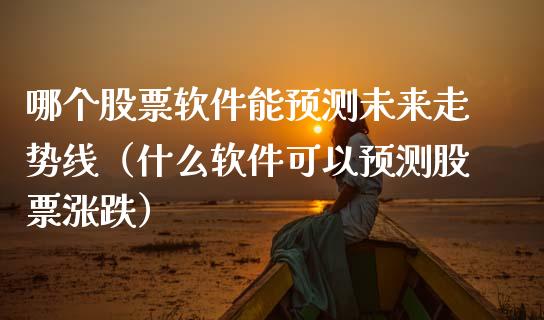 哪个股票软件能预测未来走势线（什么软件可以预测股票涨跌）_https://www.ltsssb.com_新股数据_第1张