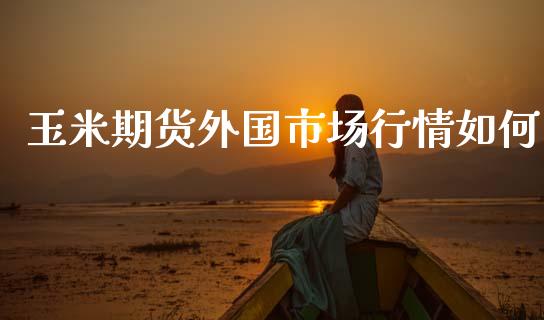 玉米期货外国市场行情如何_https://www.ltsssb.com_期货密码_第1张