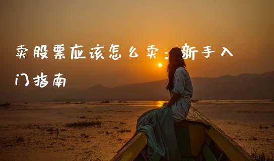 卖股票应该怎么卖：新手入门指南_https://www.ltsssb.com_股票理论_第1张