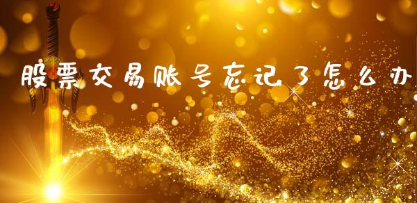 股票交易账号忘记了怎么办_https://www.ltsssb.com_期货在线_第1张