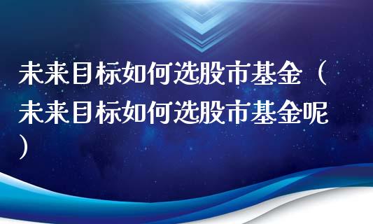 未来目标如何选股市基金（未来目标如何选股市基金呢）_https://www.ltsssb.com_基金频道_第1张