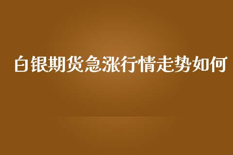 白银期货急涨行情走势如何_https://www.ltsssb.com_期货行情_第1张