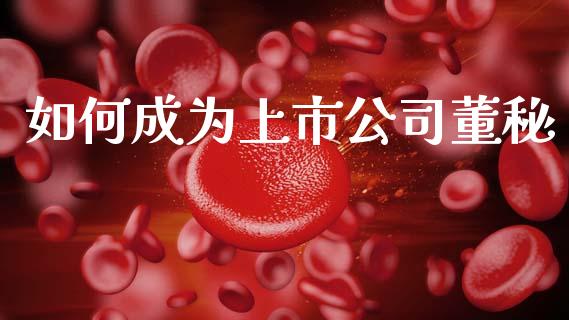 如何成为上市公司董秘_https://www.ltsssb.com_期货在线_第1张