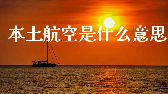 本土航空是什么意思_https://www.ltsssb.com_基金频道_第1张