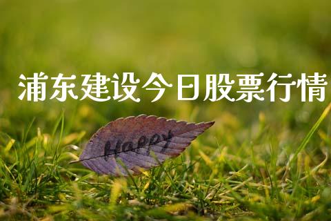 浦东建设今日股票行情_https://www.ltsssb.com_新股数据_第1张