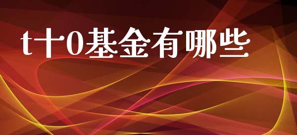 t十0基金有哪些_https://www.ltsssb.com_股票理论_第1张