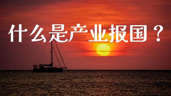 什么是产业报国?_国际财经_第1张_IT财经网 什么是产业报国?_https://www.ltsssb.com_国际财经_第1张