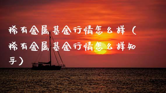 稀有金属基金行情怎么样（稀有金属基金行情怎么样知乎）_https://www.ltsssb.com_国际财经_第1张