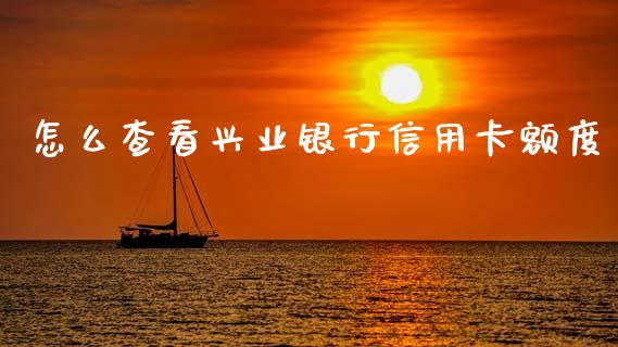 怎么查看兴业银行信用卡额度_https://www.ltsssb.com_新股数据_第1张