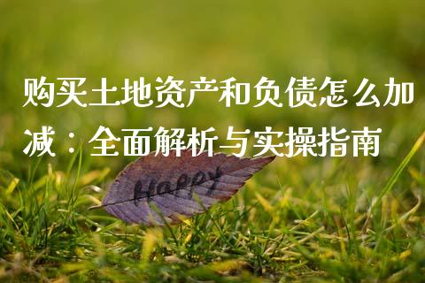 购买土地资产和负债怎么加减：全面解析与实操指南_https://www.ltsssb.com_国际财经_第1张
