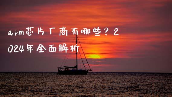 arm芯片厂商有哪些？2024年全面解析_https://www.ltsssb.com_国际财经_第1张