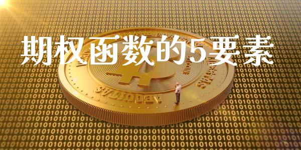期权函数的5要素_https://www.ltsssb.com_期货行情_第1张