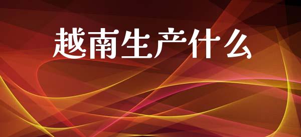 越南生产什么_https://www.ltsssb.com_新股数据_第1张