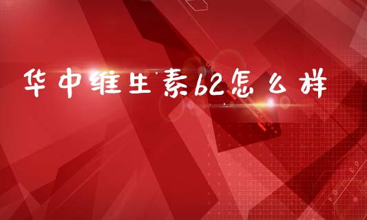 华中维生素b2怎么样_https://www.ltsssb.com_期货在线_第1张