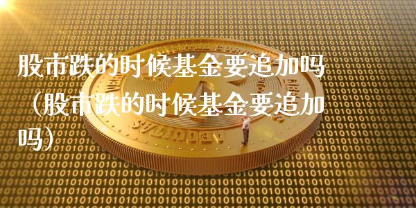 股市跌的时候基金要追加吗（股市跌的时候基金要追加吗）_https://www.ltsssb.com_基金频道_第1张