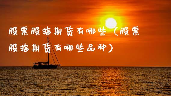 股票股指期货有哪些（股票股指期货有哪些品种）_https://www.ltsssb.com_期货密码_第1张