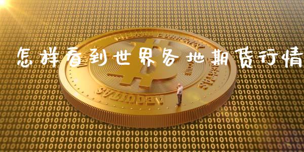 怎样看到世界各地期货行情_https://www.ltsssb.com_期货在线_第1张