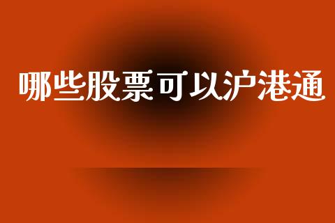哪些股票可以沪港通_股票理论_第1张_IT财经网 哪些股票可以沪港通_https://www.ltsssb.com_股票理论_第1张