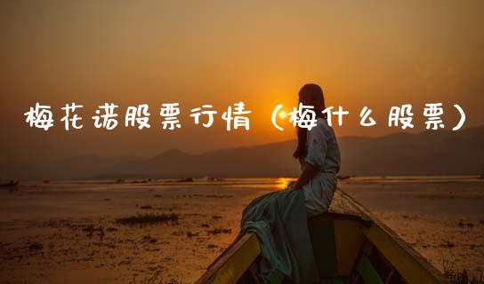 梅花诺股票行情（梅什么股票）_https://www.ltsssb.com_股市分析_第1张