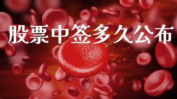 股票中签多久公布_https://www.ltsssb.com_国际财经_第1张