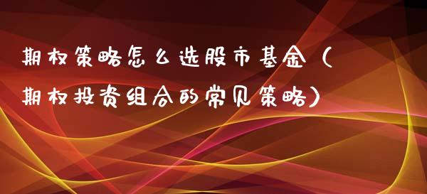 期权策略怎么选股市基金（期权投资组合的常见策略）_https://www.ltsssb.com_基金频道_第1张