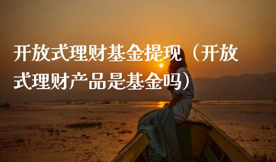 开放式理财基金提现（开放式理财产品是基金吗）_https://www.ltsssb.com_基金频道_第1张