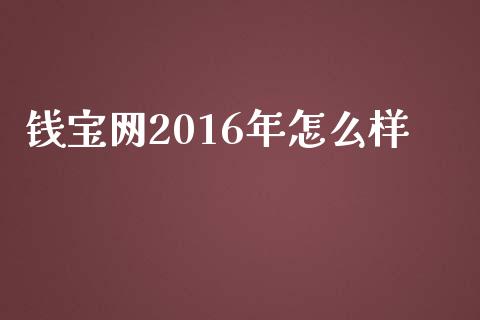 钱宝网2016年怎么样_https://www.ltsssb.com_新股数据_第1张