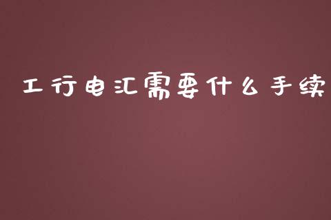 工行电汇需要什么手续_https://www.ltsssb.com_国际财经_第1张