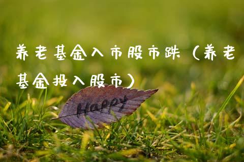 养老基金入市股市跌（养老基金投入股市）_https://www.ltsssb.com_国际财经_第1张