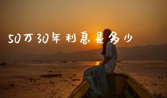 50万30年利息是多少_https://www.ltsssb.com_期货密码_第1张