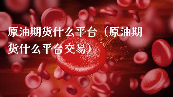 原油期货什么平台（原油期货什么平台交易）_https://www.ltsssb.com_期货密码_第1张