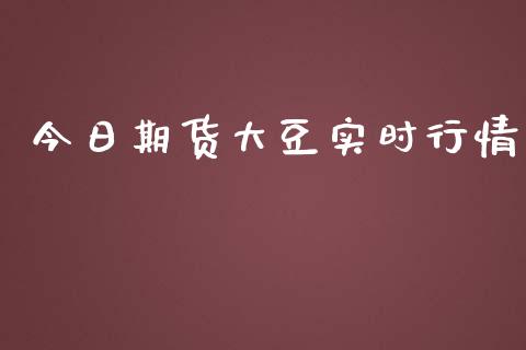 今日期货大豆实时行情_https://www.ltsssb.com_期货行情_第1张