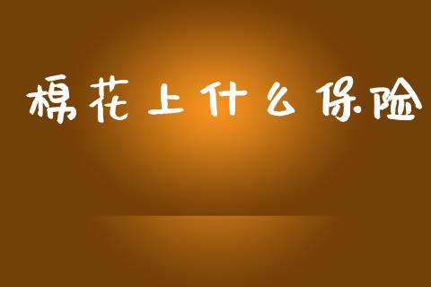 棉花上什么保险_https://www.ltsssb.com_期货在线_第1张