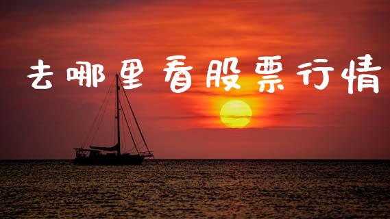去哪里看股票行情_https://www.ltsssb.com_股市分析_第1张