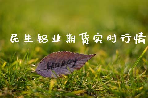 民生铝业期货实时行情_https://www.ltsssb.com_期货密码_第1张