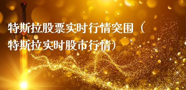 特斯拉股票实时行情突围（特斯拉实时股市行情）_https://www.ltsssb.com_股票理论_第1张