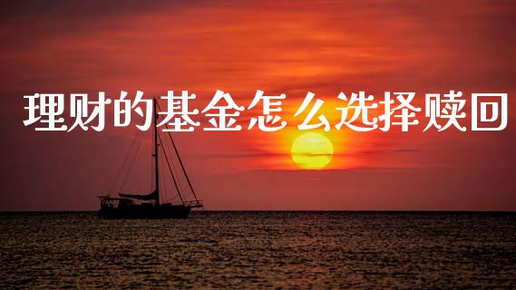理财的基金怎么选择赎回_https://www.ltsssb.com_基金频道_第1张