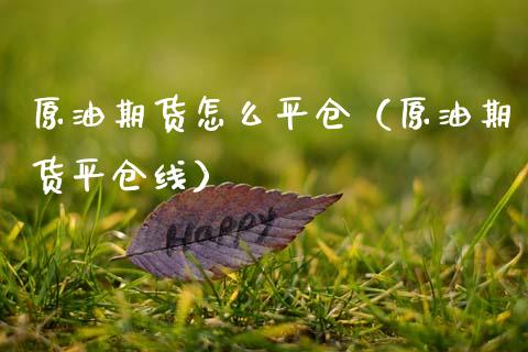 原油期货怎么平仓（原油期货平仓线）_https://www.ltsssb.com_期货密码_第1张