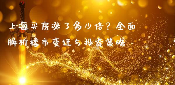 上海买房涨了多少倍？全面解析楼市变迁与投资策略_https://www.ltsssb.com_期货密码_第1张