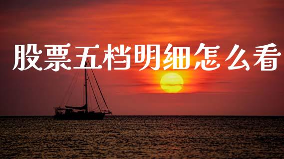 股票五档明细怎么看_https://www.ltsssb.com_国际财经_第1张