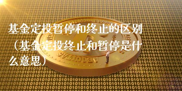 基金定投暂停和终止的区别（基金定投终止和暂停是什么意思）_https://www.ltsssb.com_国际财经_第1张