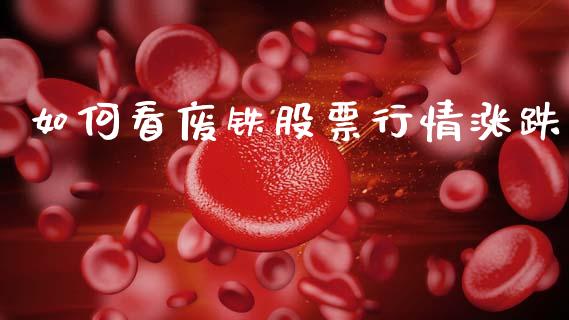如何看废铁股票行情涨跌_https://www.ltsssb.com_股市分析_第1张