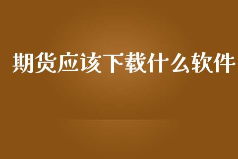 期货应该下载什么软件_https://www.ltsssb.com_股市分析_第1张