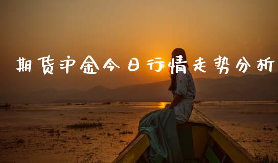 期货沪金今日行情走势分析_https://www.ltsssb.com_期货行情_第1张