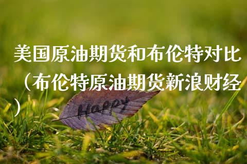 美国原油期货和布伦特对比（布伦特原油期货新浪财经）_https://www.ltsssb.com_期货密码_第1张