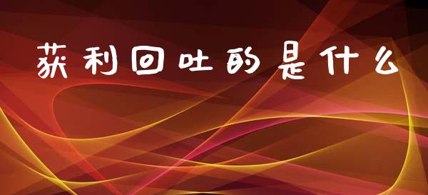 获利回吐的是什么_https://www.ltsssb.com_新股数据_第1张