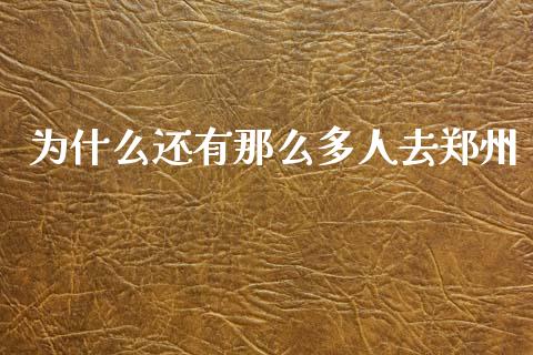 为什么还有那么多人去郑州_https://www.ltsssb.com_新股数据_第1张