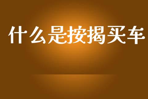什么是按揭买车_https://www.ltsssb.com_基金频道_第1张