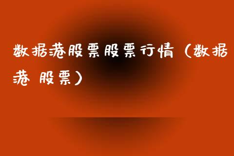 数据港股票股票行情（数据港 股票）_https://www.ltsssb.com_股票理论_第1张
