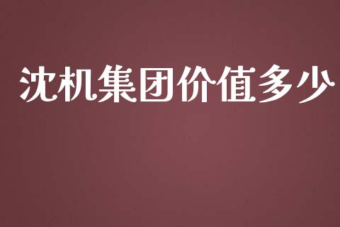 沈机集团价值多少_https://www.ltsssb.com_期货在线_第1张